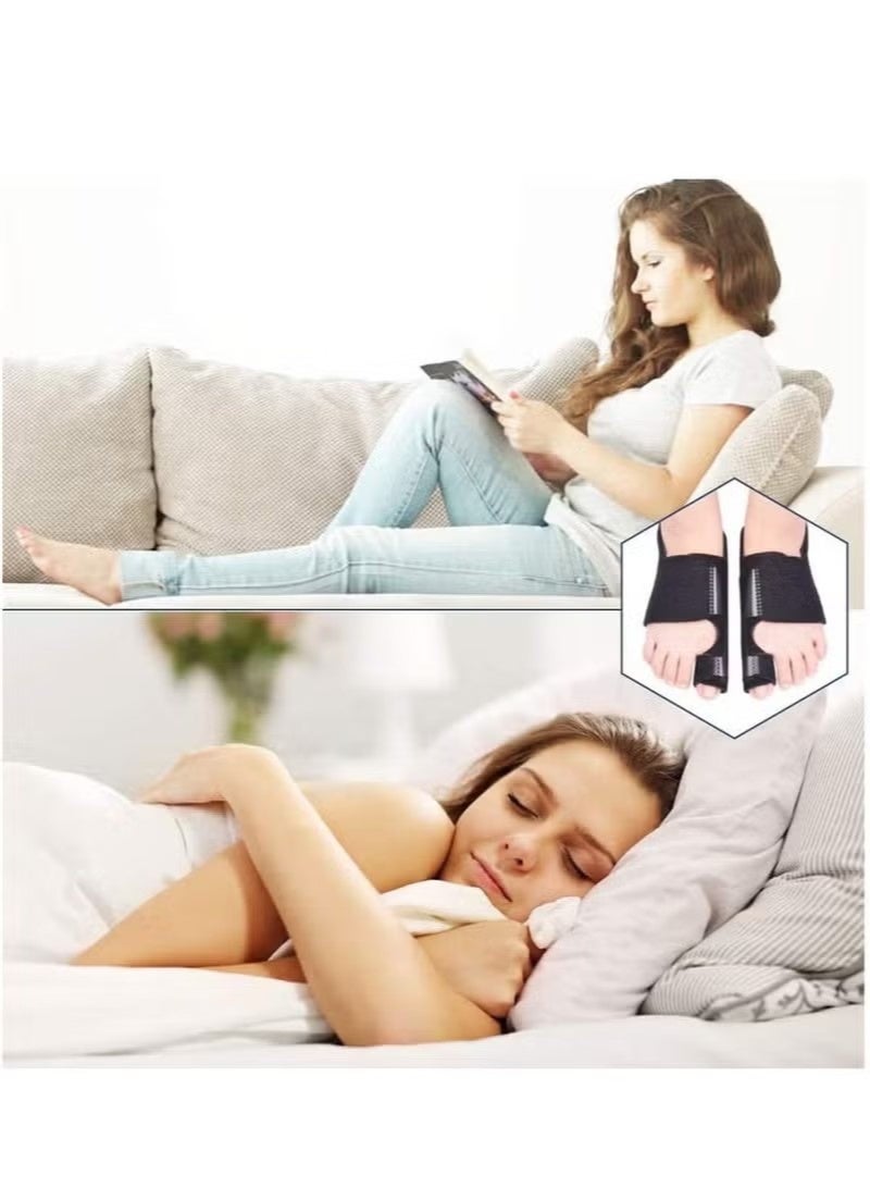 جبيرة تقويم إبهام القدم، مقوم إبهام القدم الكبير، مقوم إبهام القدم الكبير غير جراحي، مقوم إبهام القدم المطرقية، مقوم لتخفيف الألم، مناسب للرجال والنساء - Image 2